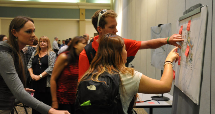visioning meeting with faculty and students