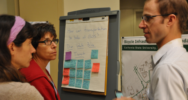 visioning meeting with faculty and students
