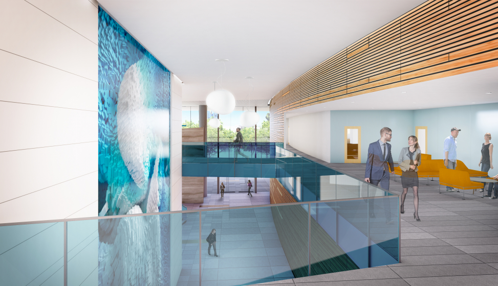 Interior Media and Wood Wall