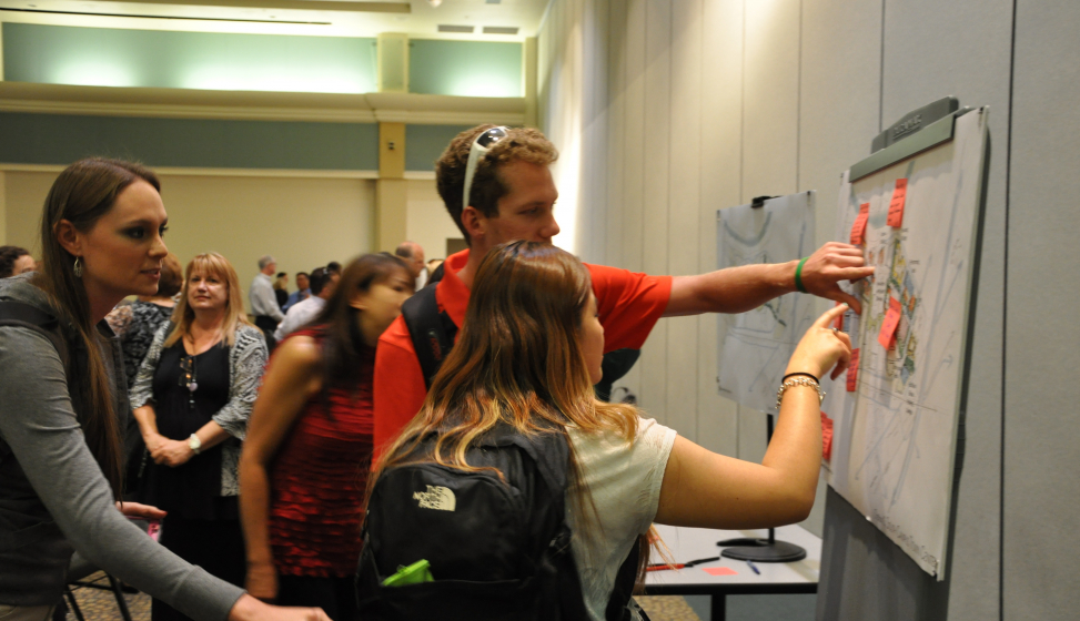visioning meeting with faculty and students