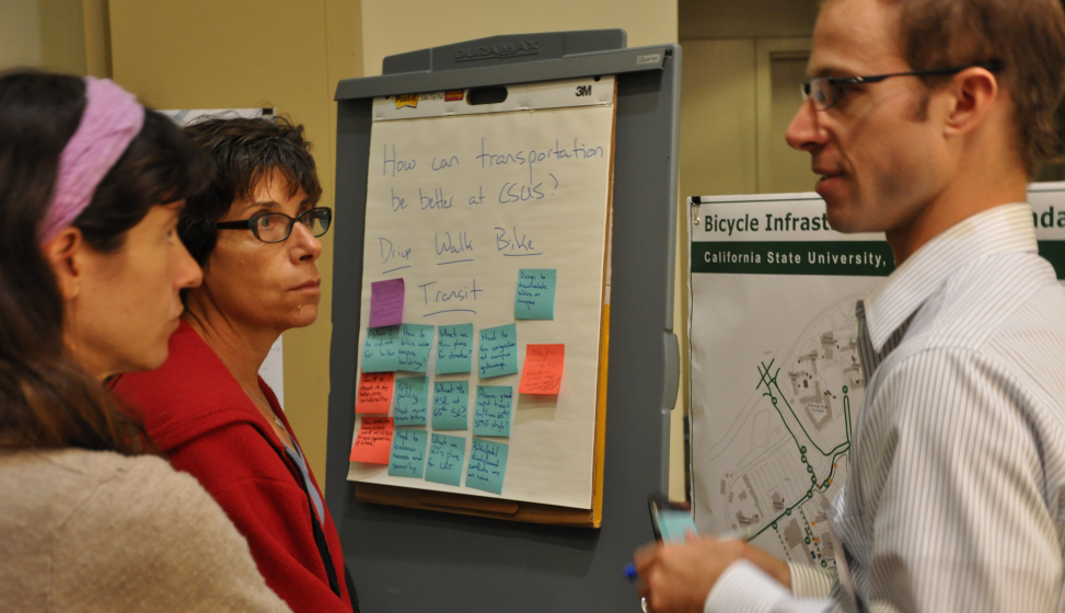 visioning meeting with faculty and students